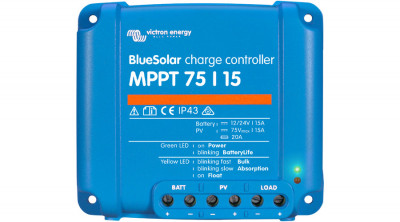 Controler de &amp;icirc;ncărcare solară Victron Energy BlueSolar MPPT 75/15 12V / 24V 15A foto