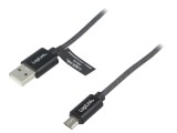 Cablu USB A la Micro USB 1m Gri