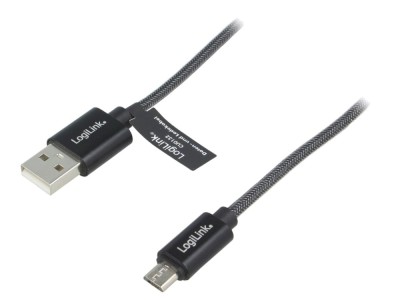 Cablu USB A la Micro USB 1m Gri foto