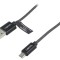 Cablu USB A la Micro USB 1m Gri