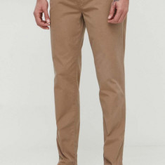 Barbour pantaloni barbati, culoarea bej, cu fason chinos