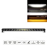 LED BAR Lumini Proiector Lampa de lucru 84.5cm 13000Lm 120W Alb/Galben DRL 10-30v Auto SUV Off Road