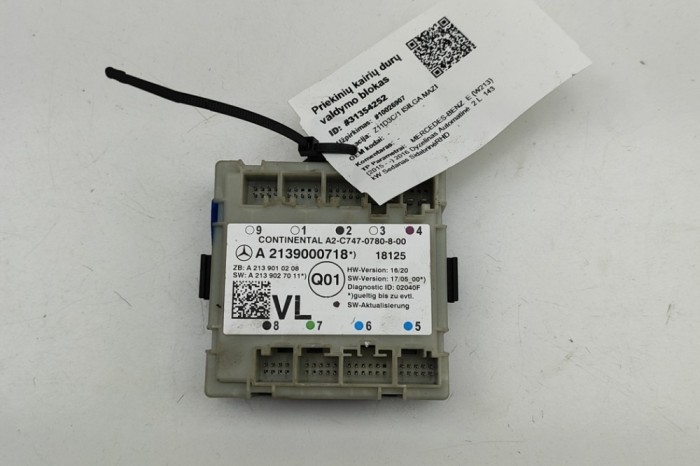 Modul de control ușă st&acirc;nga față MERCEDES-BENZ E W213 2016 OEM: A2139000718,A2139010208,A2139027011,A2C7470780800 | 31354252