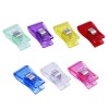 Set 10 clipsuri fixare materiale textile, 18x33 mm, multicolor