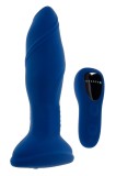 Vibrator Anal Sway With Me, Remote Control, Silicon, USB, Albastru, 14.6 cm