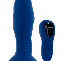 Vibrator Anal Sway With Me, Remote Control, Silicon, USB, Albastru, 14.6 cm