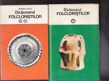 Bnk ant Dictionarul folcloristilor 1+2 - cu dedicatie Iordan Datcu