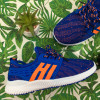 Adidasi albastri colorati din material textil sport pt baieti 32 33 cod 0125