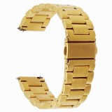 Cumpara ieftin Curea metalica compatibila Pebble Time Classic, telescoape Quick Release, 22mm, Gold, Metal, Very Dream