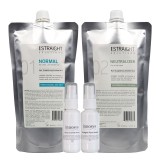 Kit Indreptare Permanenta Istraight 400ml, Par Normal, Include Protectie Termica si Keratina Lichida, Uz Profesional