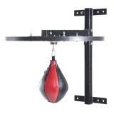 HOMCOM Platformă Antrenament Box cu Speed Ball &Phi;21 cm, Punchball Reglabil pentru Box, Fitness, 43x97x109cm, Gri și Negru | Aosom Romania