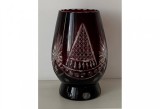 Vaza Cristal Bohemia Rosu Bordeaux