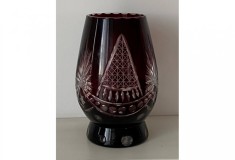 Vaza Cristal Bohemia Rosu Bordeaux