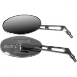 Oglinzi Moto Universale Negre, Tija Scurta, Filet M10, Forma Ovala - Set MX_NEW 2026305PE