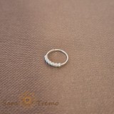 Piercing pentru nas din argint 925, model bilute - diametru 1 cm
