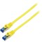 Cablul patch S/FTP 6a litat CCA LSZH galben 1m 26AWG
