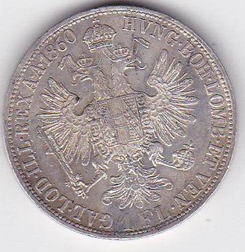 AUSTRIA UNGARIA 1 Florin 1860 foto