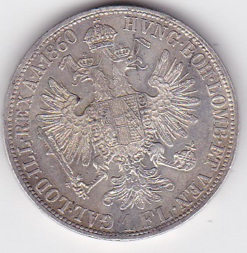 AUSTRIA UNGARIA 1 Florin 1860