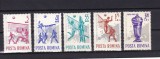 ROMANIA 1963 LP 569 CAMPIONATELE EUROPENE DE VOLEI SERIE MNH