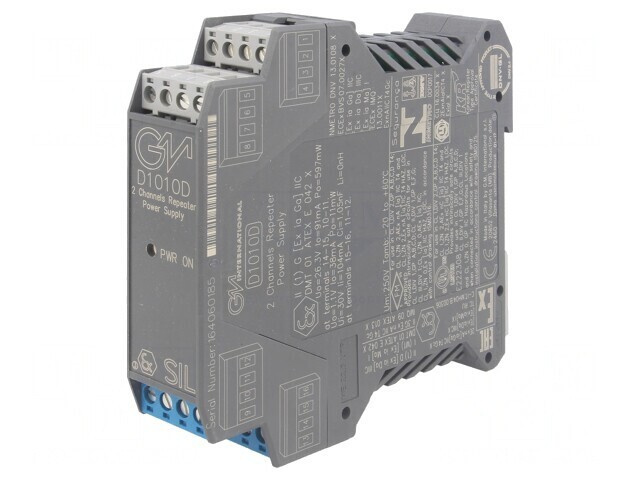 Adaptor Separator-Alimentator RS422/RS485 pentru Şină DIN