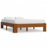 Cadru de pat, maro deschis, 120 x 200 cm, lemn masiv de pin GartenMobel Dekor, vidaXL
