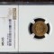MONEDA YUGOSLAVIA - 50 PARA 1938, GRADATA NGC - MS65