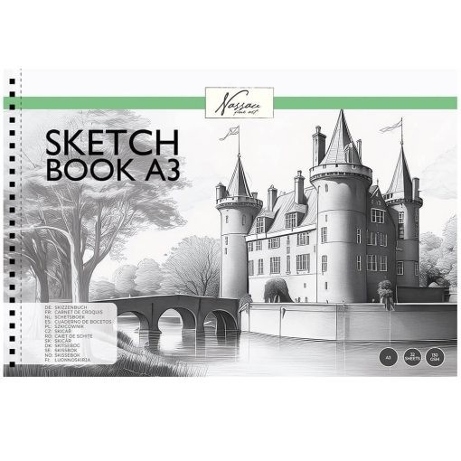 Caiet de schite Sketchbook A3 Nassau Fine Art 32 file 130 gr