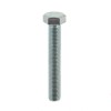 Surub cu cap hexagonal, filetat complet, otel, zincat alb, DIN933-8.8, M16 x 100 mm