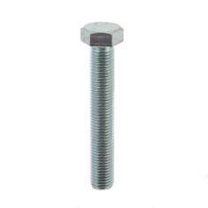 Surub cu cap hexagonal, filetat complet, otel, zincat alb, DIN933-8.8, M16 x 100 mm