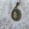 argint MEDALION FECIOARA MARIA MEDUGORJE batut in ZIRCONII UNIC pe Lant argint