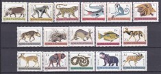 DB1 Fauna Africana 1977 Bophutatswana 16 v. MNH lipseste 1 c.