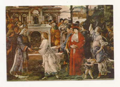 FA34-Carte Postala- VATICAN -,Capella Sistina, Tentazione di Cristo, circulata foto