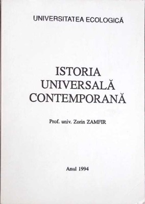 ISTORIA UNIVERSALA CONTEMPORANA-ZORIN ZAMFIR-264828 foto