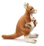 Cangur de Plus cu Pui, 24.5cm, Multicolor, Jucarie Copii, Baieti/Fete, +3 Ani