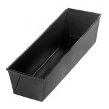 Cumpara ieftin Forma copt pentru chec Vanora, 25.5 x 12 x 8.5 cm, otel, acoperire teflon, Negru