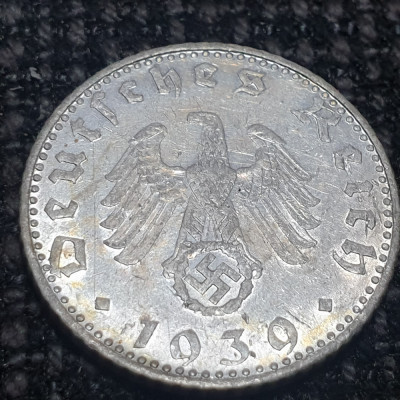 Germania Nazista 50 reichspfennig 1939 B ( Viena) foto