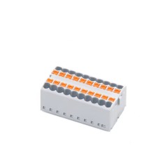 Conectori 225-20 PTFIX 2.5mm pe sina DIN