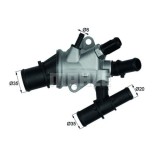 Corp termostat Mahle Alfa Romeo 147, 2000-2010, motor 1.9 JTDm, Fiat Multipla, 1998-2005, motor 1.9 JTD, diesel, temp. deschidere [grade Celsius] 88