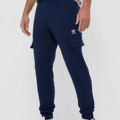 adidas Originals pantaloni de trening culoarea albastru marin, neted