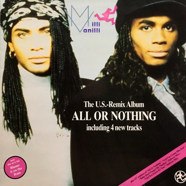 Vinil LP Milli Vanilli &lrm;&ndash; All Or Nothing - The U.S.-Remix Album (VG++)