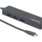 Hub USB-C 3-Porturi + RJ45 5Gbps