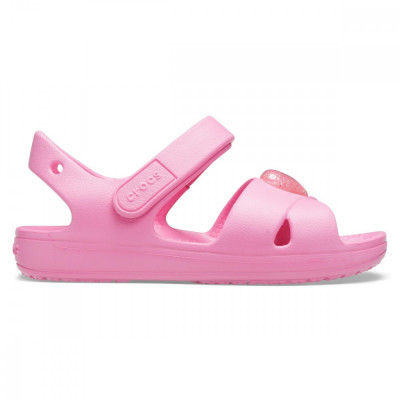 Sandale Crocs Classic Cross Strap Sandal PS Roz - Pink Lemonade foto