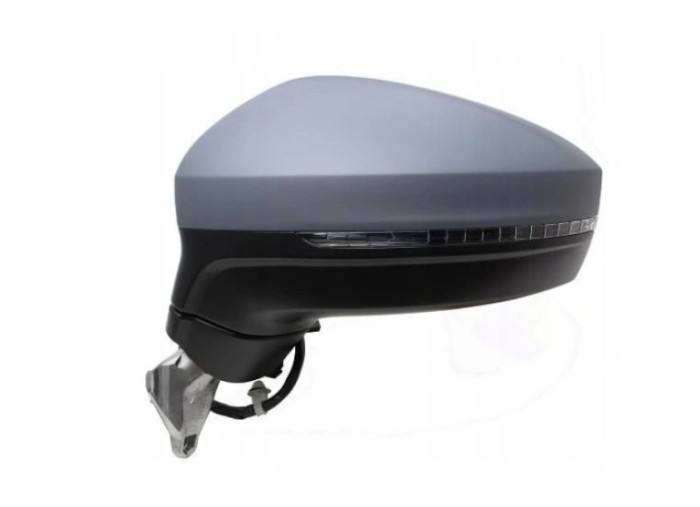 Oglinda exterioara Volkswagen Tiguan, 05.2016-12.2020, montare stanga, reglaj electric; grunduit; incalzit; sticla asferica; 6 pini; cu semnalizare L