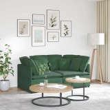 VidaXL Canapea modulară cu perne, verde junglă, țesătură velur
