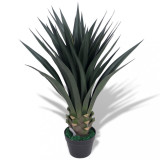 Plantă artificială Yucca cu ghiveci, 90 cm, verde, mia