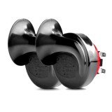 Set 2 claxoane electromagnetice cu releu, ton inalt si ton jos, 12V 6A+6A