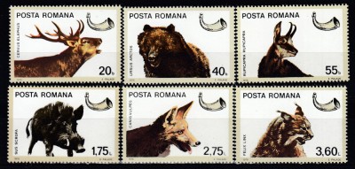 ROMANIA 1976 LP 921 VANATOARE SERIE MNH foto
