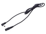 Cablu DC 5,5/2,1 la 5,5/2,5 unghi negru 1x1mm2