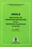 Anale, institutul de cercetare-dezvoltare pentru protectia plantelor, 2008