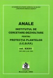 Anale, institutul de cercetare-dezvoltare pentru protectia plantelor, 2008